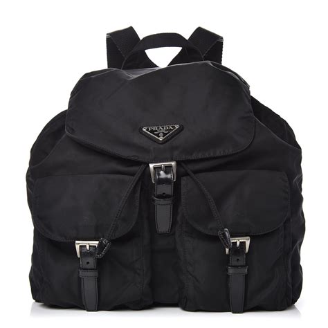 prada backpack large black v136|prada nylon backpack medium.